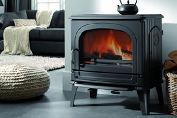 Fonte Flamme poele bois 78CB laque anthracite