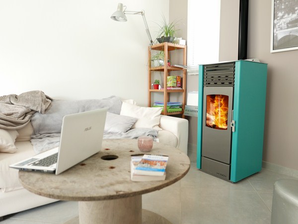 HOBEN Poele a granulés H5 Classic turquoise